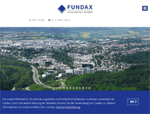 Tablet Screenshot of fundax.de
